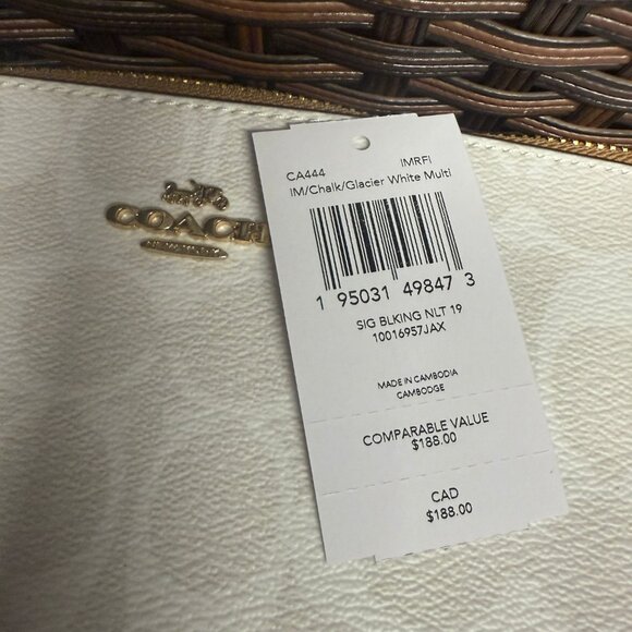 coach Nolita 19 In Blocked Signature Canvas ca444 - Picture 7 of 7